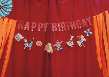 Banner „Happy Birthday Circus”