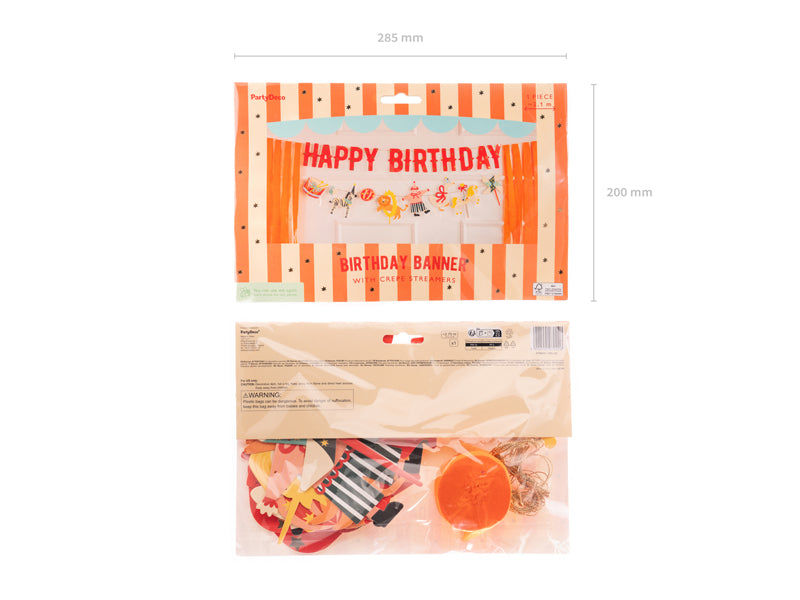 Banner „Happy Birthday Circus”