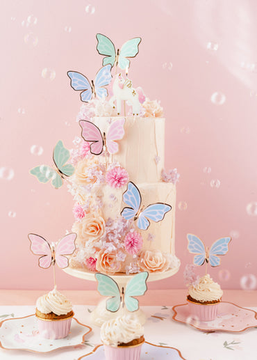 Topper-e pentru tort „Fluturi”