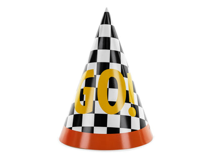 Set 6 coifuri Masini de curse "GO!"