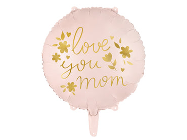 Balon din folie „Love you mom”