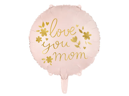 Balon din folie „Love you mom”