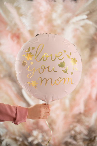 Balon din folie „Love you mom”