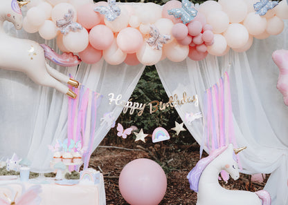 Banner „Happy Birthday Unicorns”