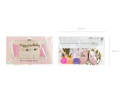 Banner „Happy Birthday Unicorns”