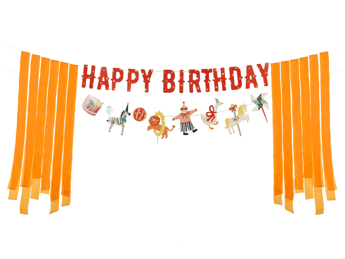 Banner „Happy Birthday Circus”