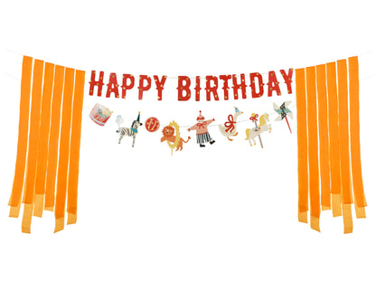 Banner „Happy Birthday Circus”