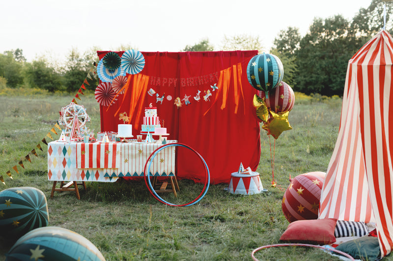 Banner „Happy Birthday Circus”