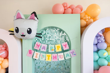 Banner Happy Birthday Gabby's Dollhouse
