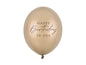 Baloane  „Happy Birthday”,Metallic Cold Gold