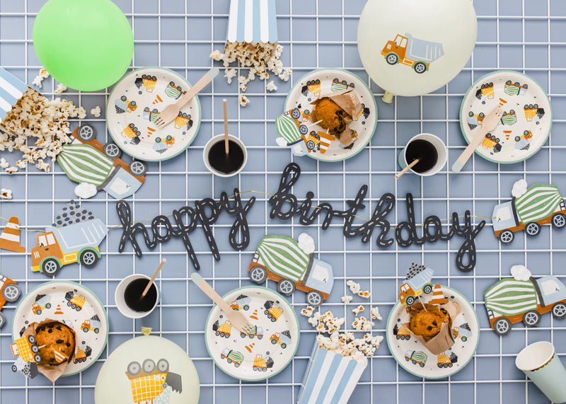 Set 6 farfurii Party Deco, Hartie, Multicolor
