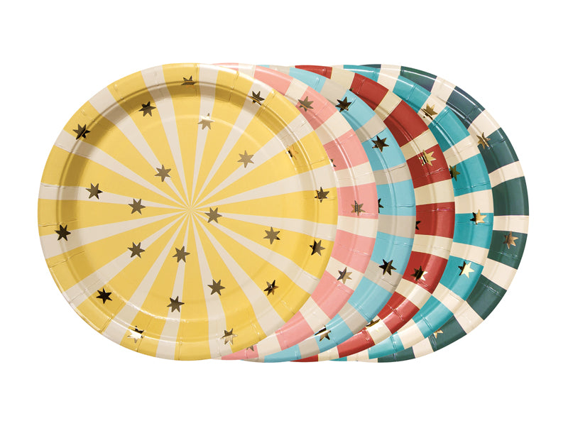 Farfurii din hârtie „Circus Stripes”
